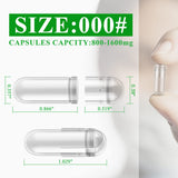 wananfu Size 000 Vegan Capsule filling kit components