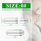 wananfu Vegan Size 0 Empty Capsules packaging