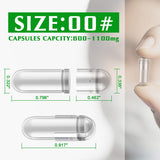 wananfu Vegan Size 00 Capsules with filling kit