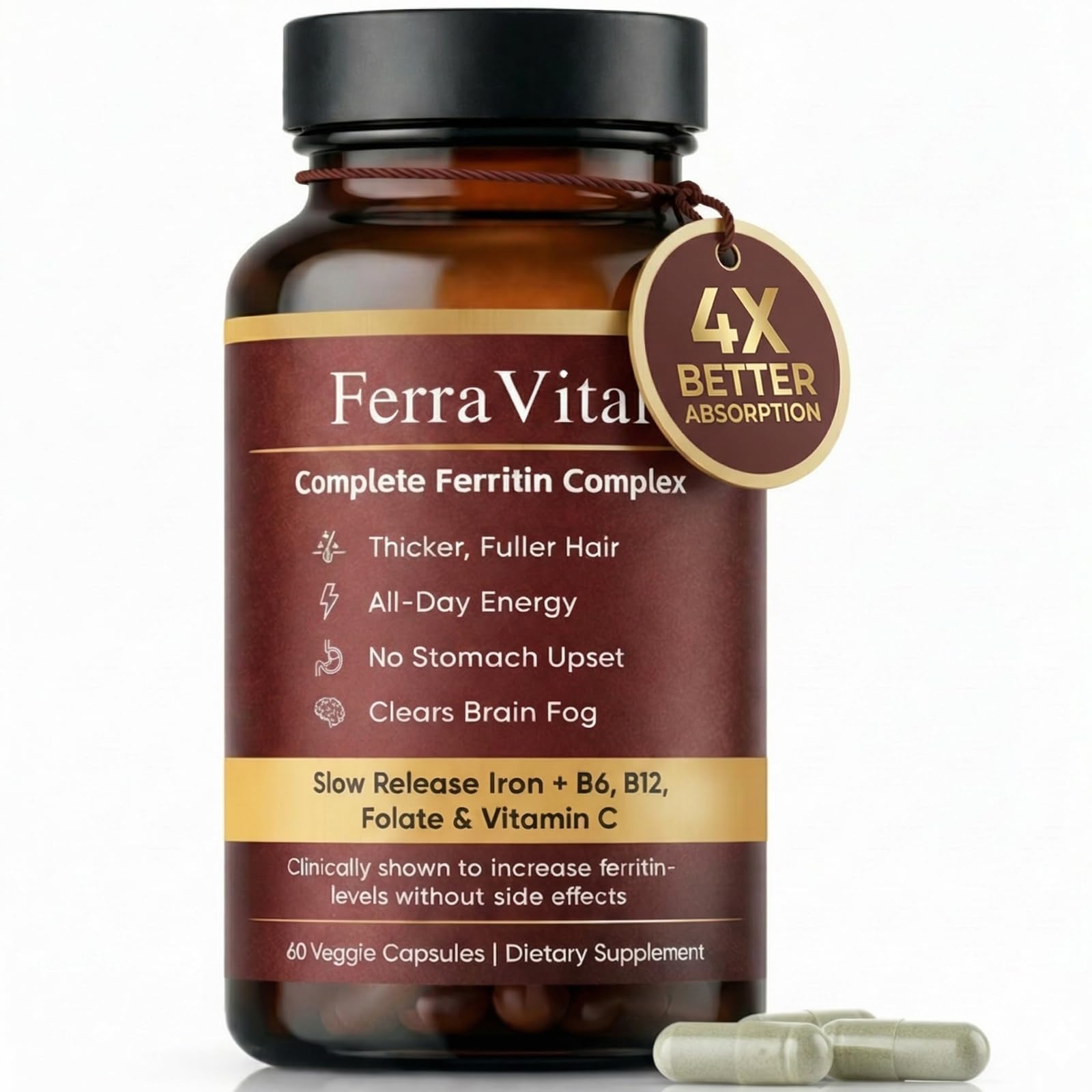 Wanciment Ferravital Ferritin Support 60 Capsules front view