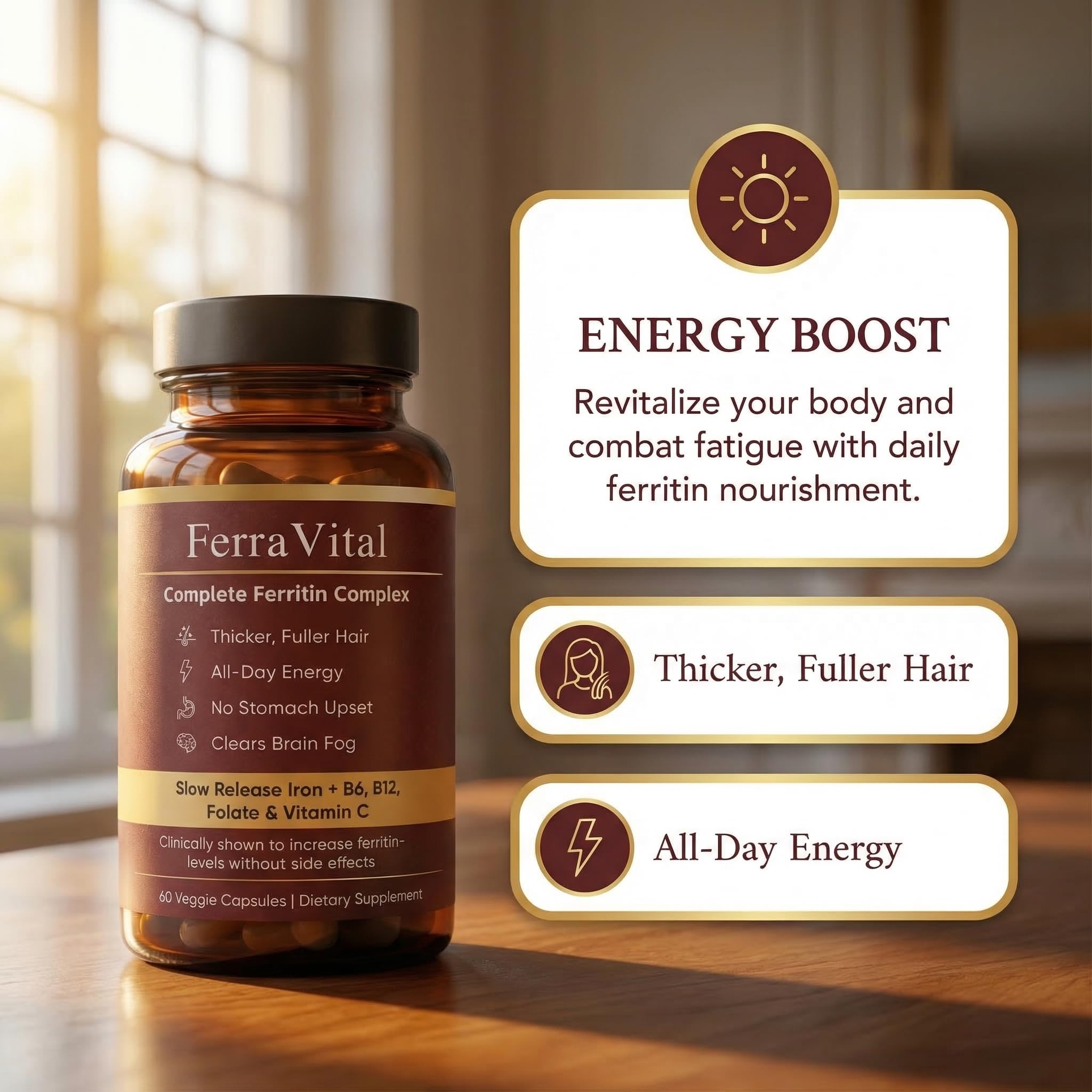 Wanciment Ferravital Ferritin Support bottle side view