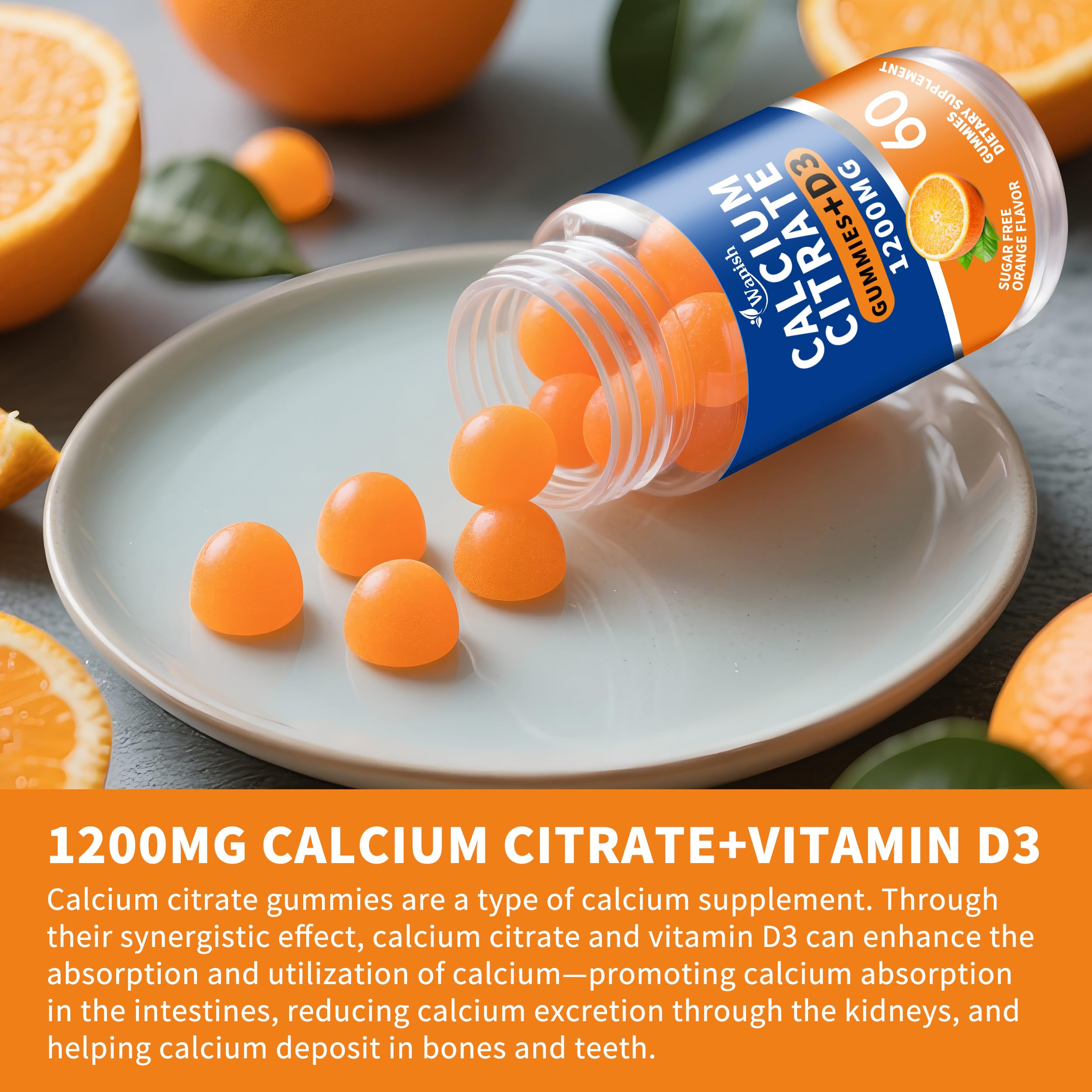 Wanish Calcium Citrate Gummies nutritional information