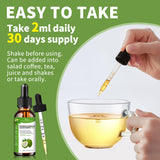 Wanish Soursop Liquid Drops 30ml on a wooden table