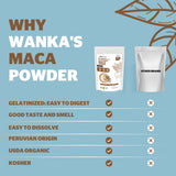 WANKA FOODS Organic Maca Powder in a baking setup