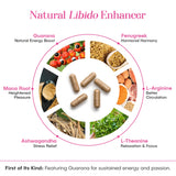 Waòm Wellness Natural Libido & Vitality Support supplement capsule close-up