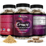 Waòm Wellness Natural Libido & Vitality Support supplement front view