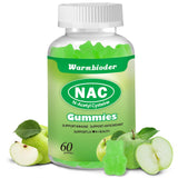 Warmbioder NAC Gummies front view with green apple flavour