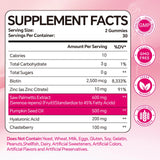 Warmbioder Saw Palmetto Gummies packaging with nutritional information