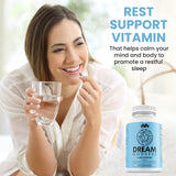 Warped Wellness Womens Supplement 60 Count capsule label detail