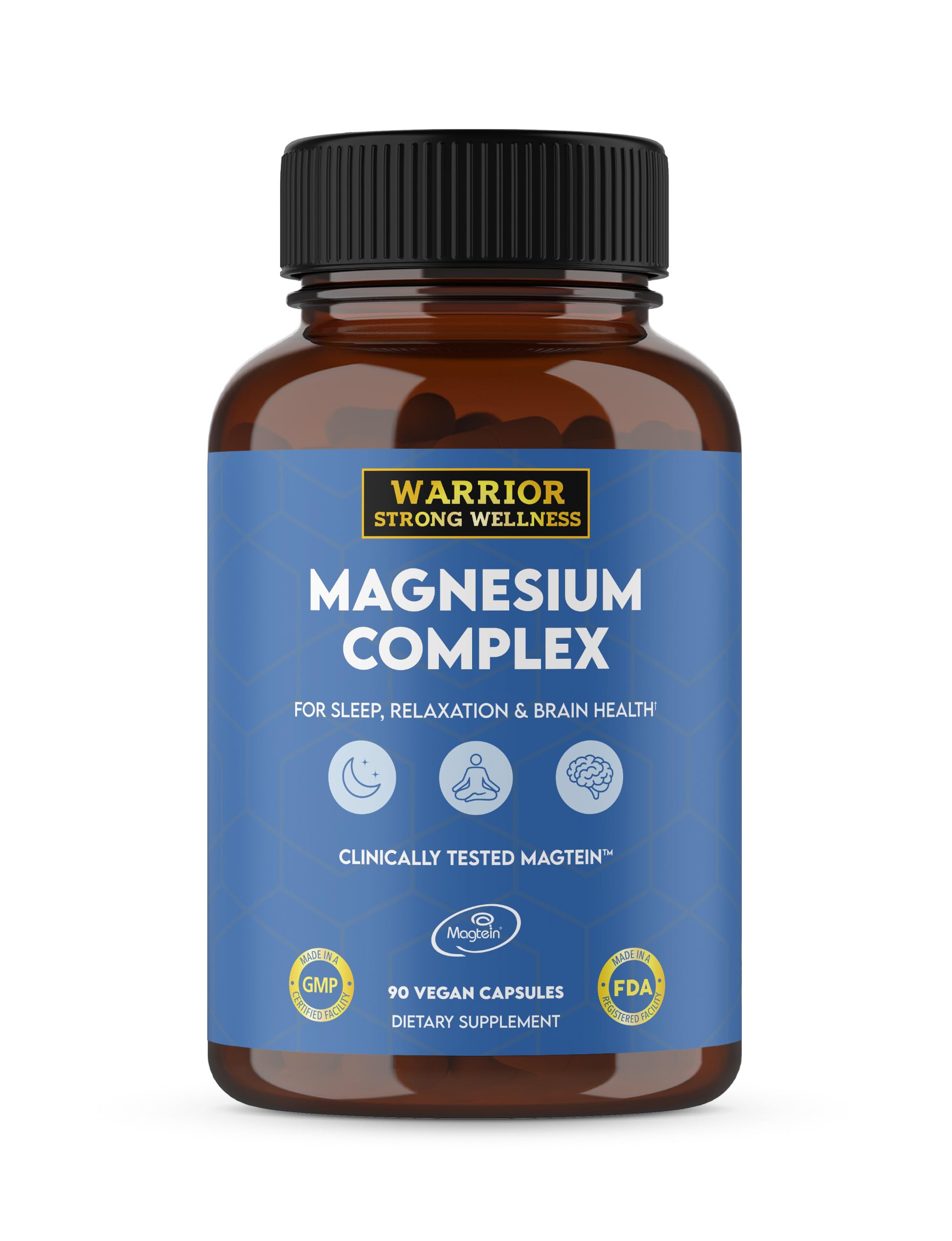 Warrior Strong Wellness Magnesium Complex 90 capsules front view
