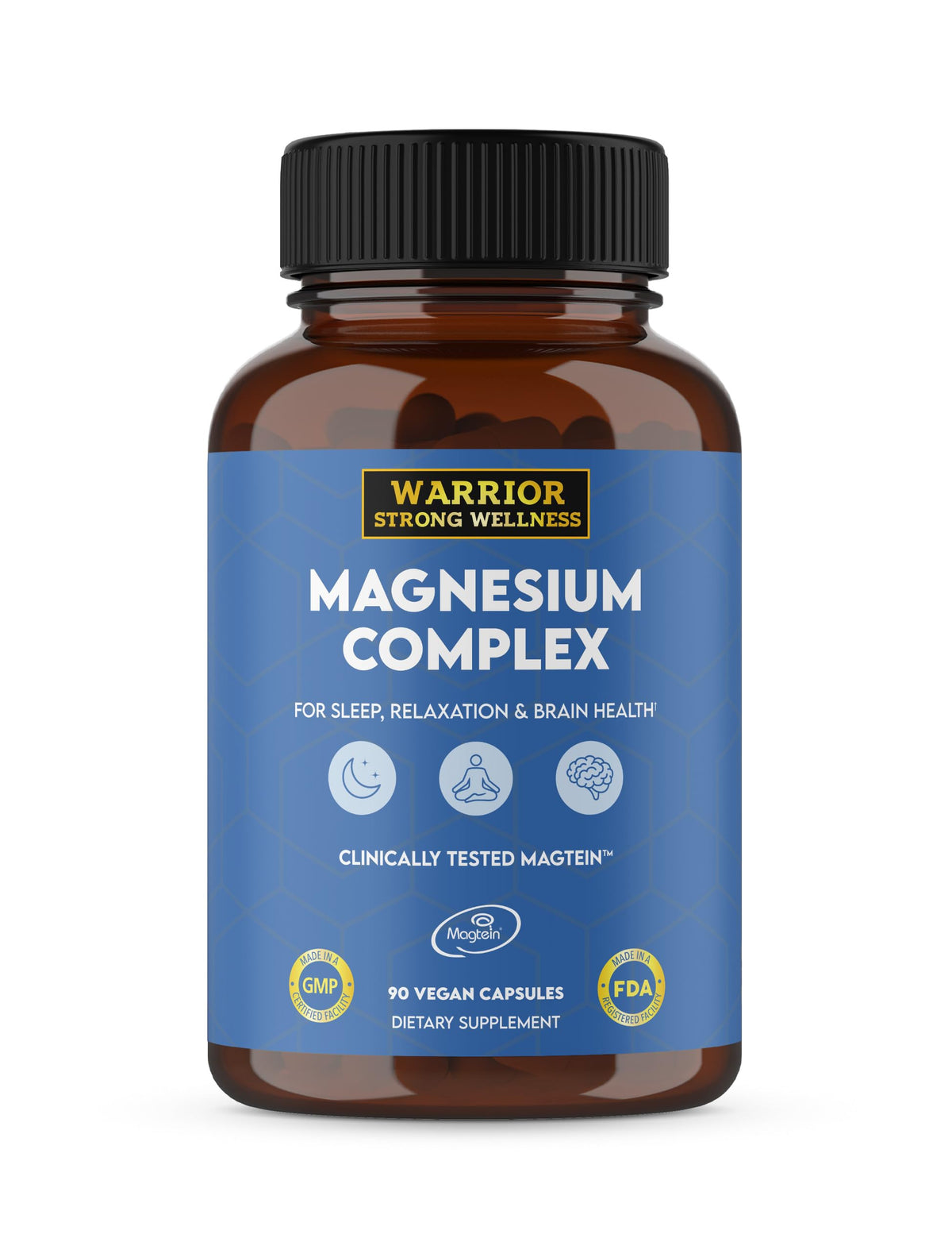 Warrior Strong Wellness Magnesium Complex 90 capsules front view