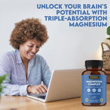 Warrior Strong Wellness Magnesium Complex capsules on wooden table