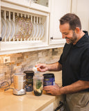 Warrior Strong Wellness Multi Collagen Peptides Powder in a kitchen setting