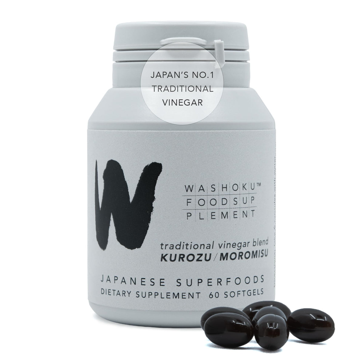 WASHOKU FOOD SUPPLEMENT Liquid Softgels front view