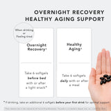 WASHOKU FOOD SUPPLEMENT Liquid Softgels with a glass of water