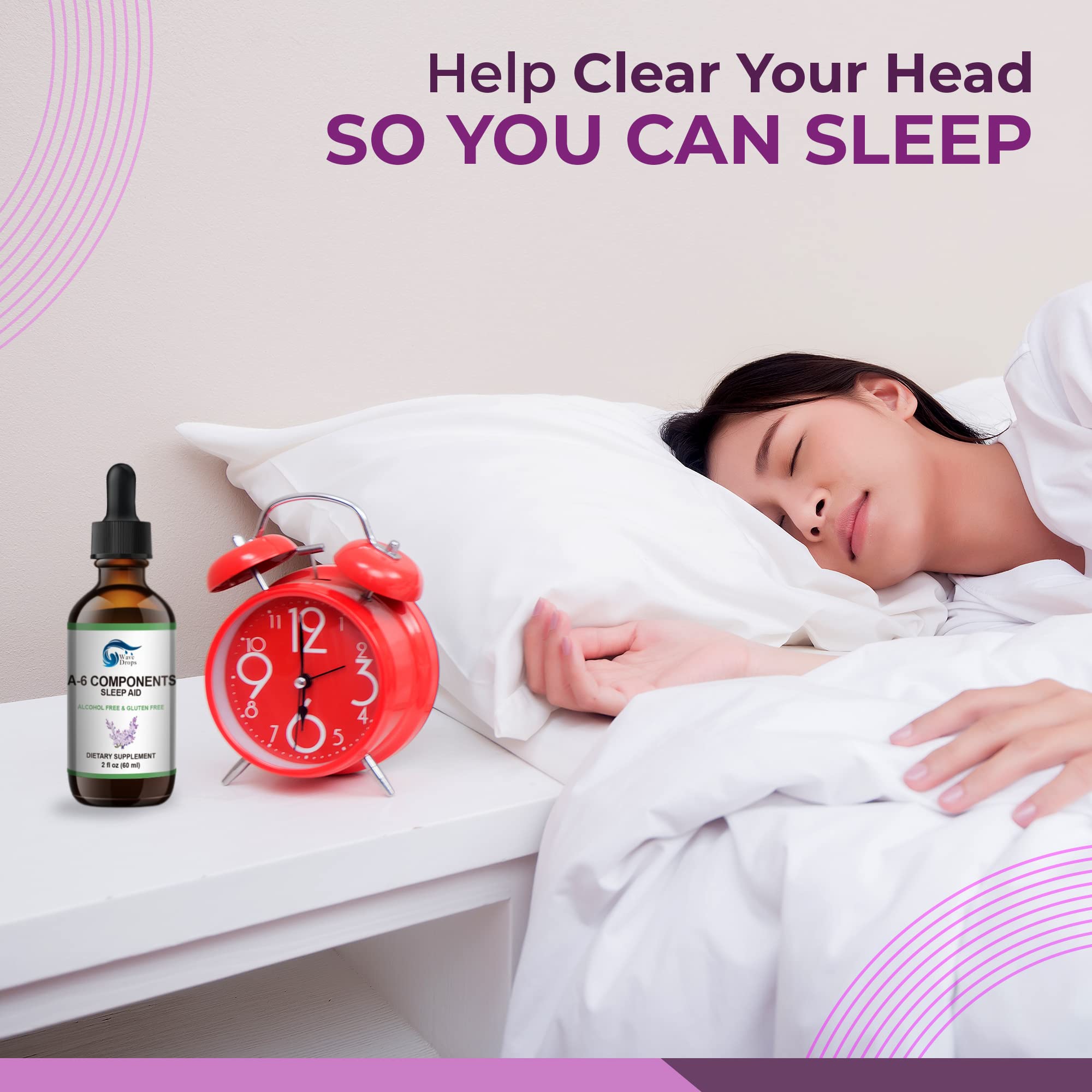 Wave Drops Sleep Supplement Liquid 150g back view
