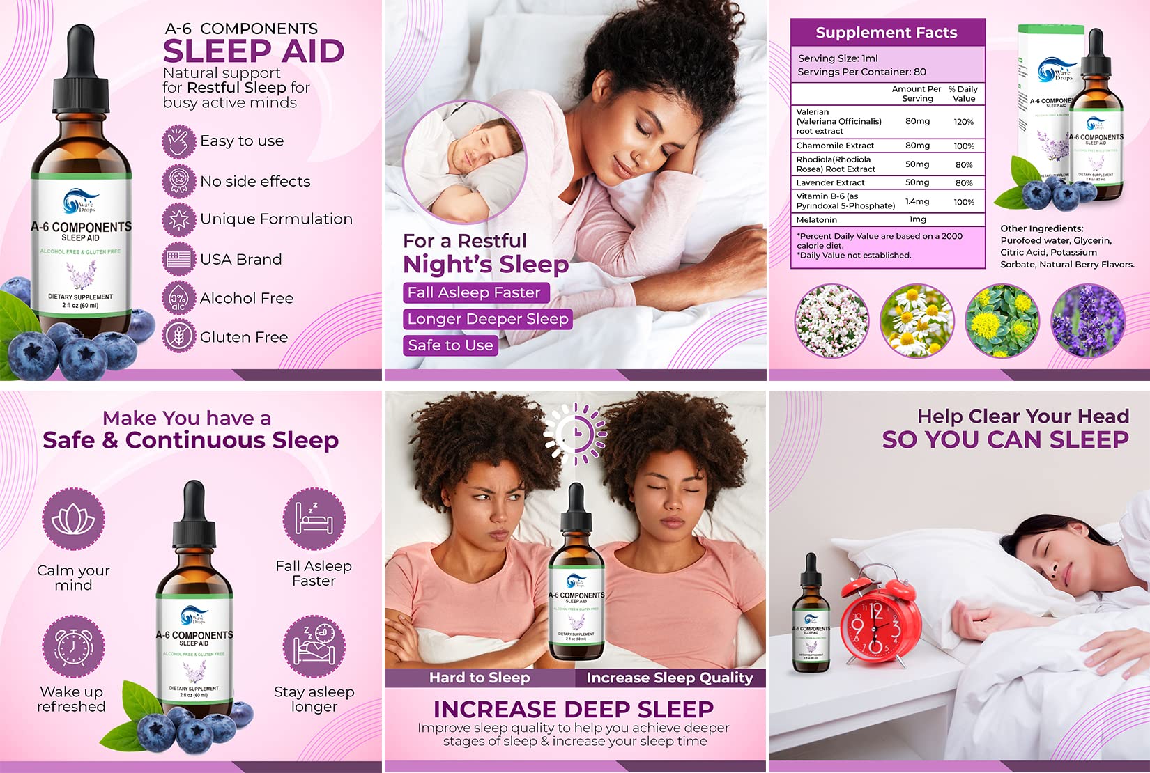 Wave Drops Sleep Supplement Liquid 150g ingredients list