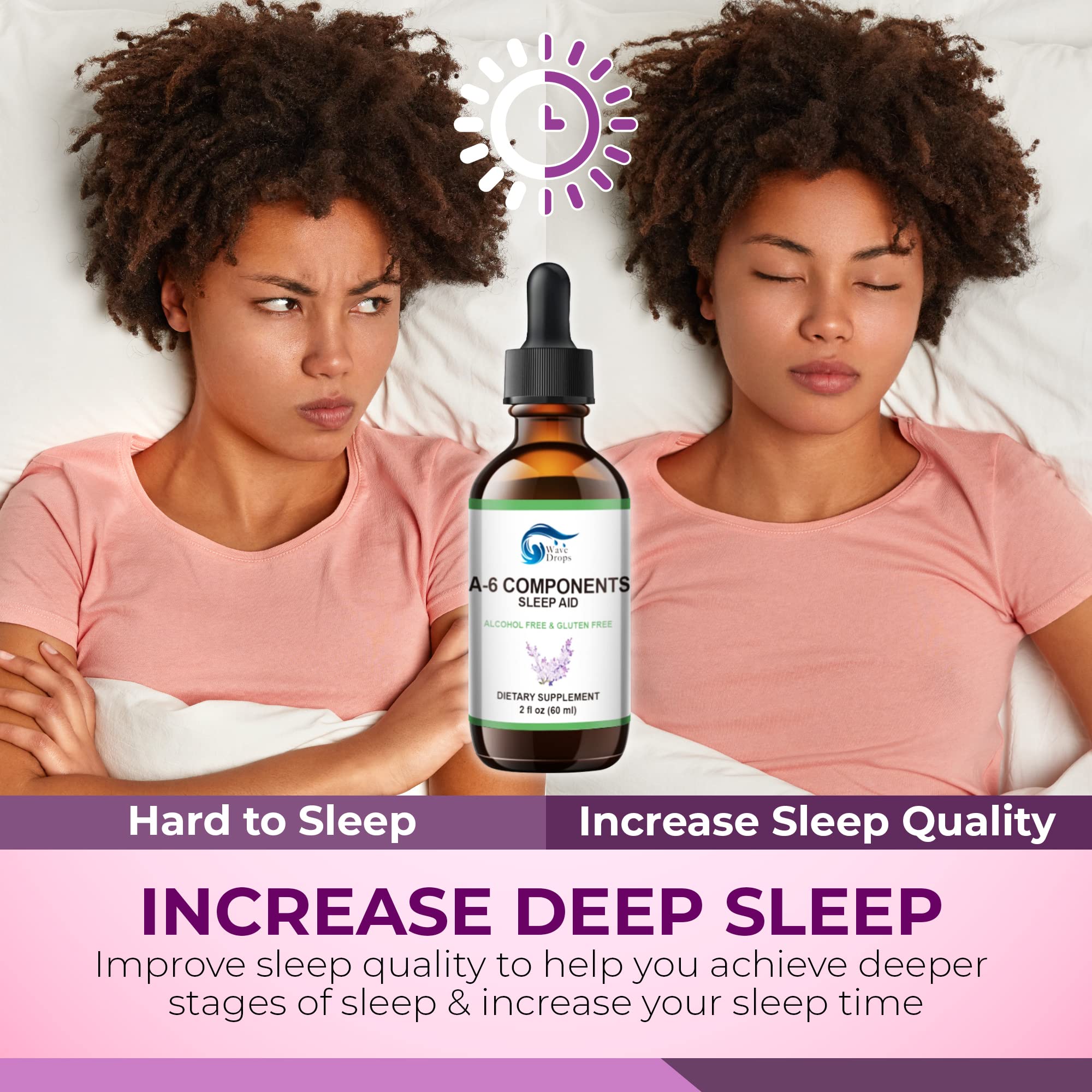 Wave Drops Sleep Supplement Liquid 150g packaging details