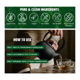 WAY 4 ORGANIC W4O Mango Whole Leaves herbal supplement on a wooden table
