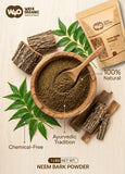 WAY 4 ORGANIC W4O Neem Bark Powder scoop with powder