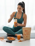 WAY 4 ORGANIC W4O Papaya Whole Fruit Powder mixed in smoothie