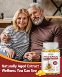 WBSQL Aged Garlic Extract Softgels with measuring spoon