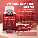 WDVNEX Red Yeast Rice Gummies with nutritional information