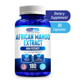 We Like Vitamins African Mango Extract 500mg capsules with measuring spoon