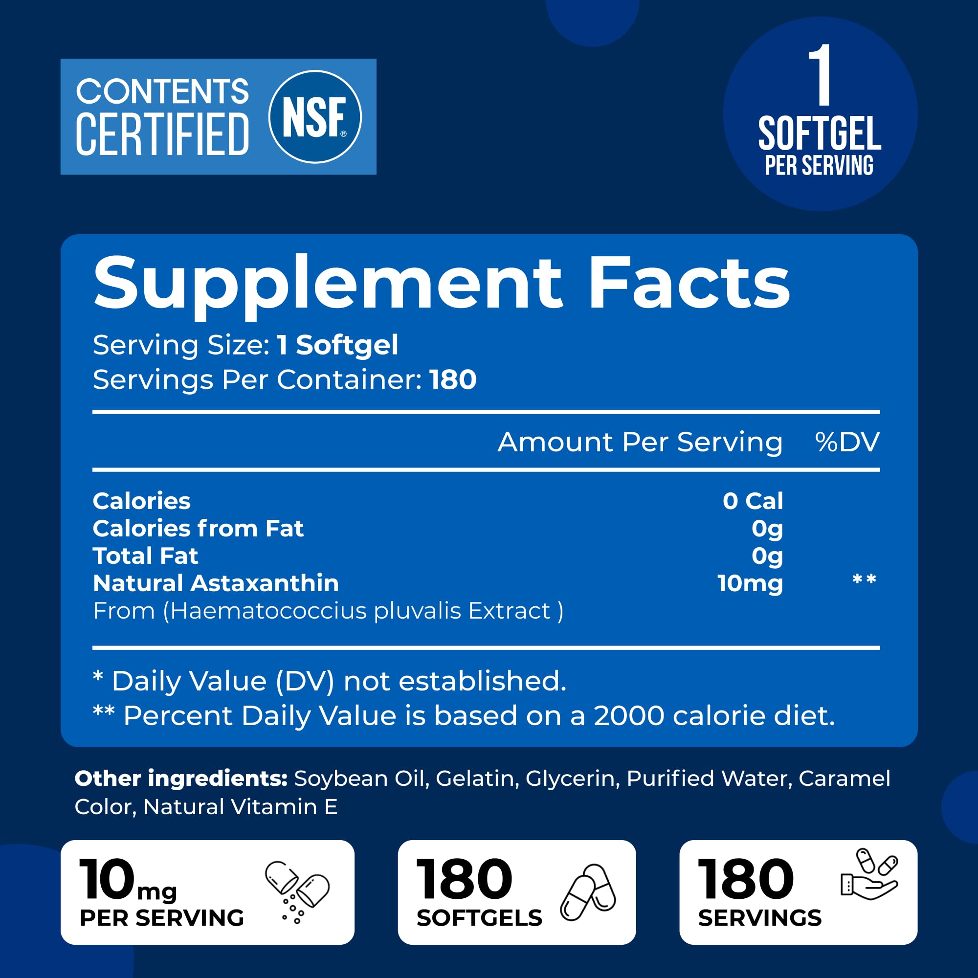 We Like Vitamins Astaxanthin 10mg softgels close-up of softgel