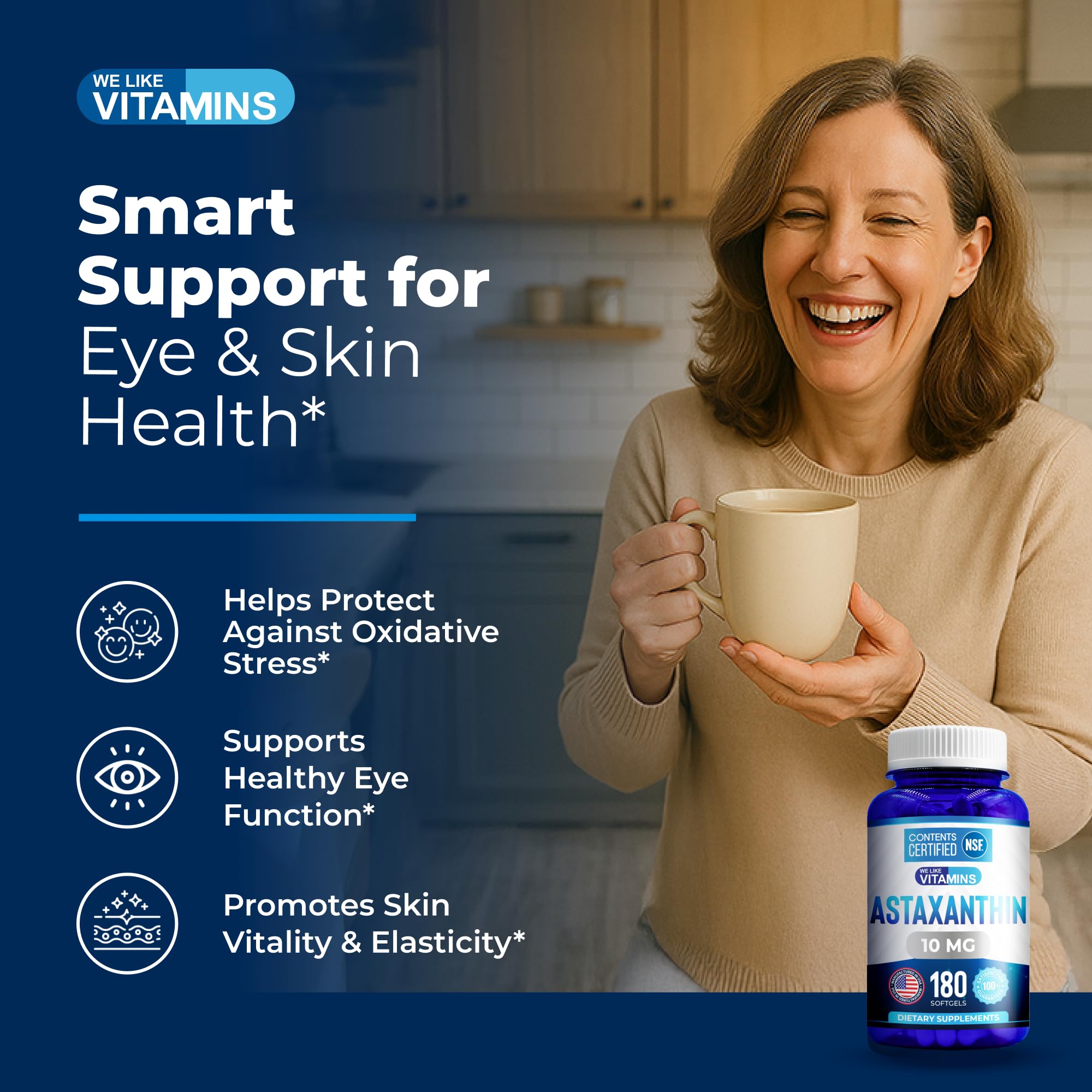 We Like Vitamins Astaxanthin 10mg softgels lifestyle scene