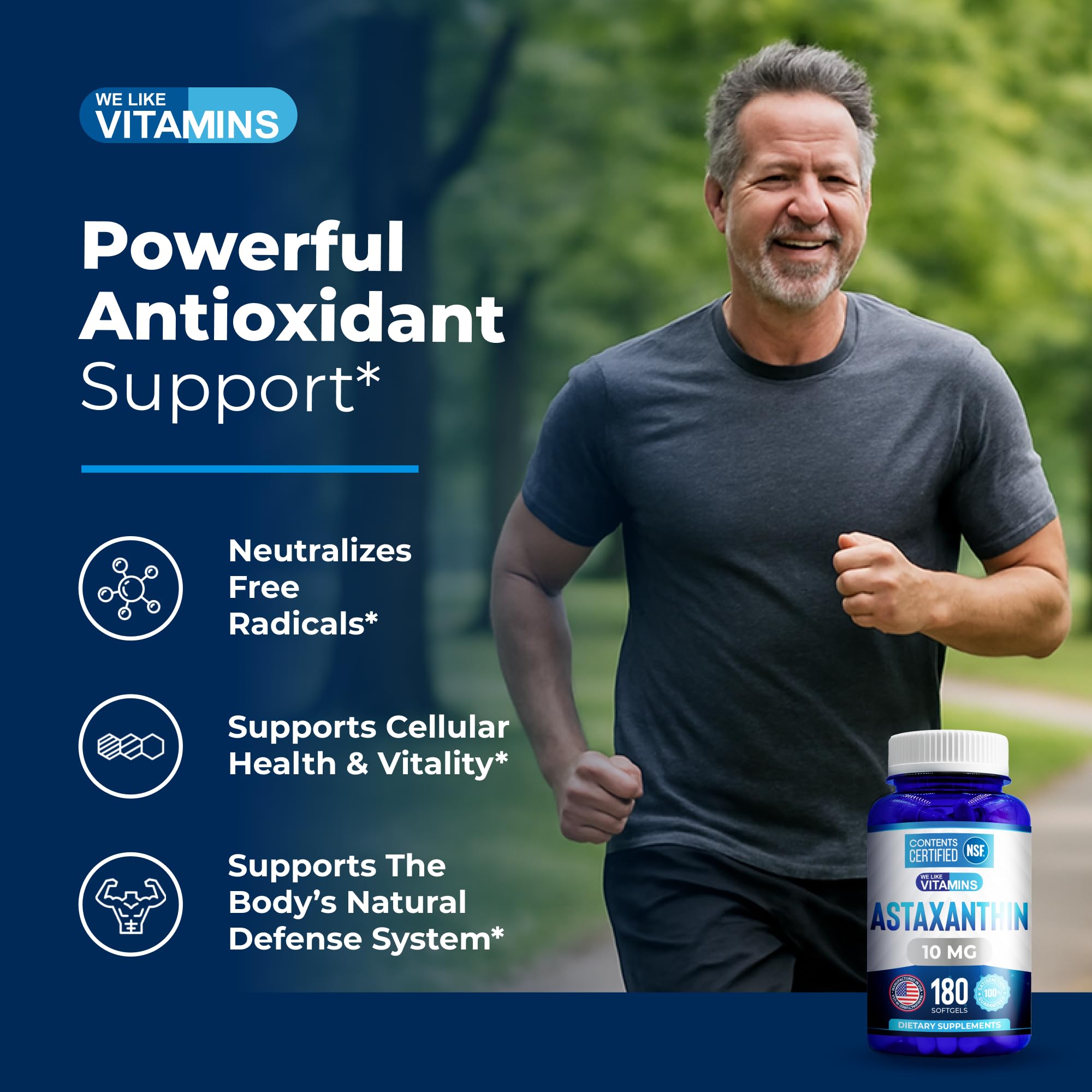 We Like Vitamins Astaxanthin 10mg softgels packaging details