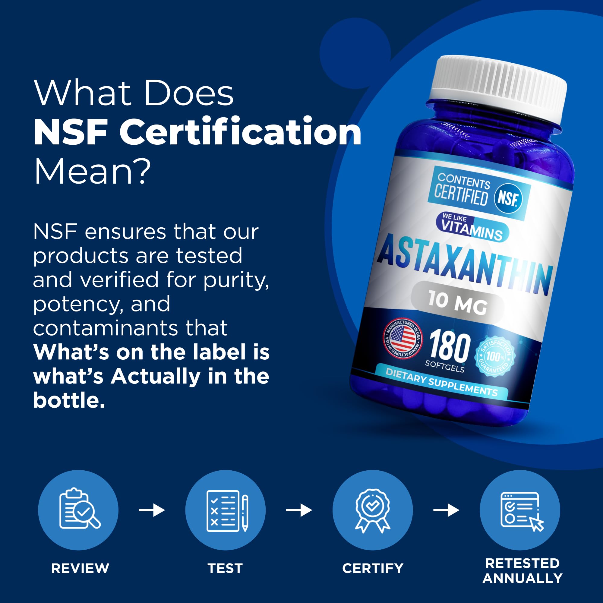 We Like Vitamins Astaxanthin 10mg softgels side view