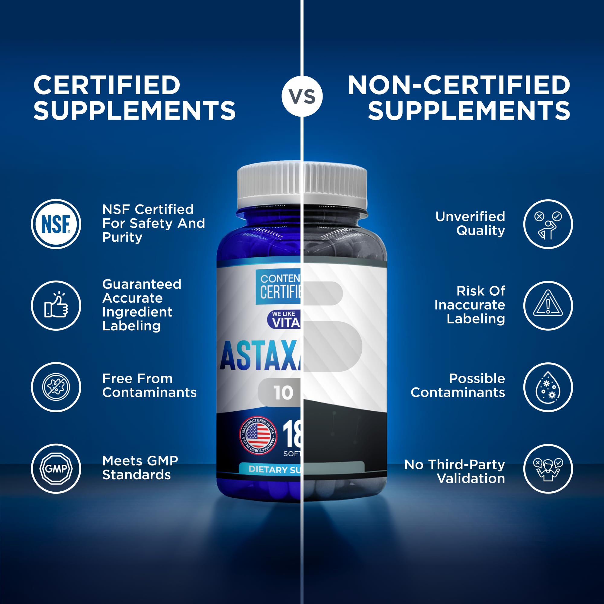 We Like Vitamins Astaxanthin 10mg softgels with measuring spoon