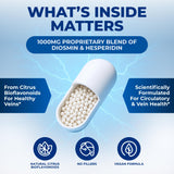 We Like Vitamins Diosmin & Hesperidin 1000mg bottle with a measuring spoon