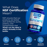We Like Vitamins Extra Strength Glutathione bottle side view