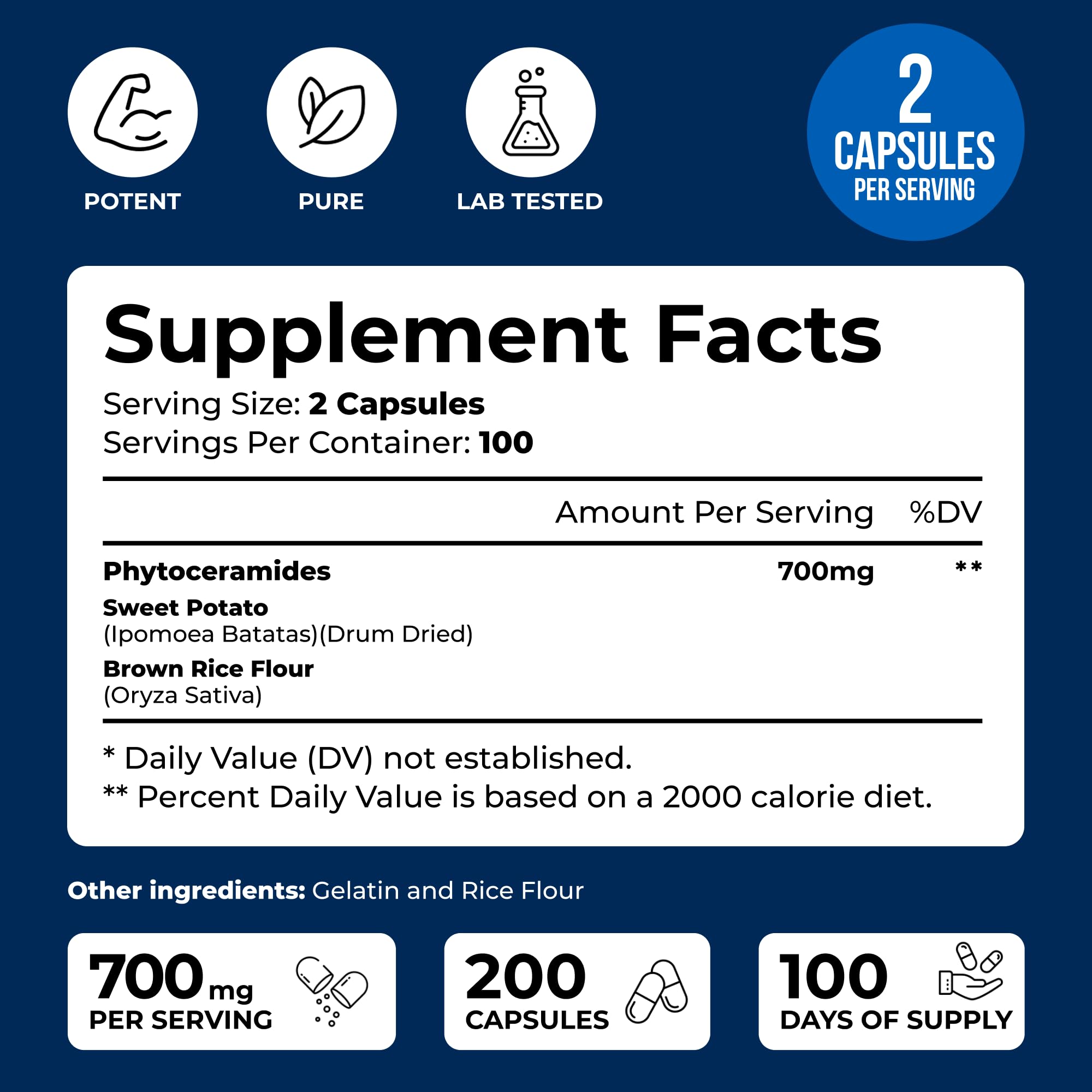 We Like Vitamins Phytoceramides 200 capsules bottle side view