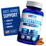 We Like Vitamins Resveratrol 1000mg supplement bottle front view