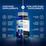 We Like Vitamins Resveratrol 1000mg supplement ingredients list