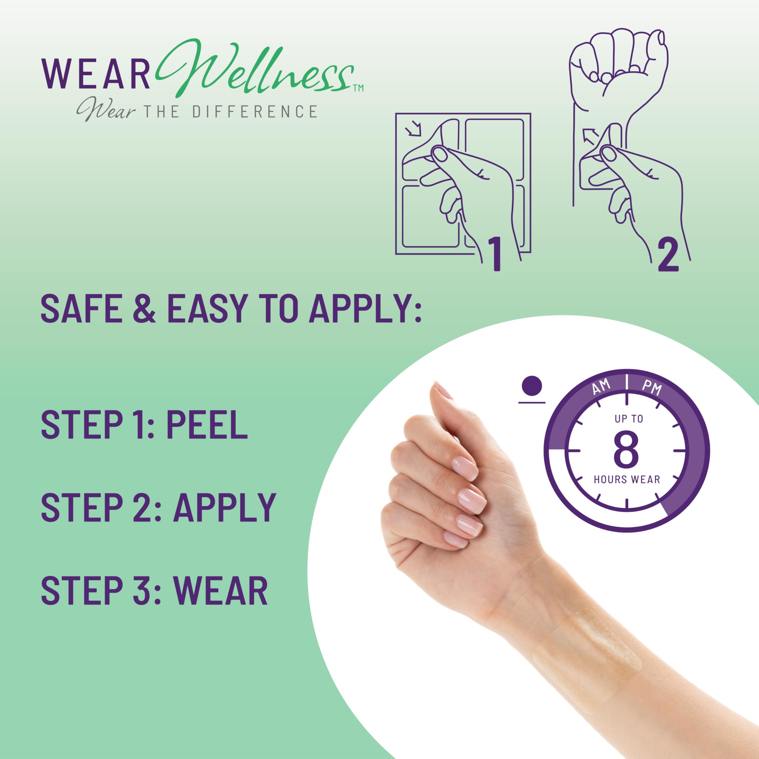 Wear Wellness Clarity Film Patches individual patch close-up