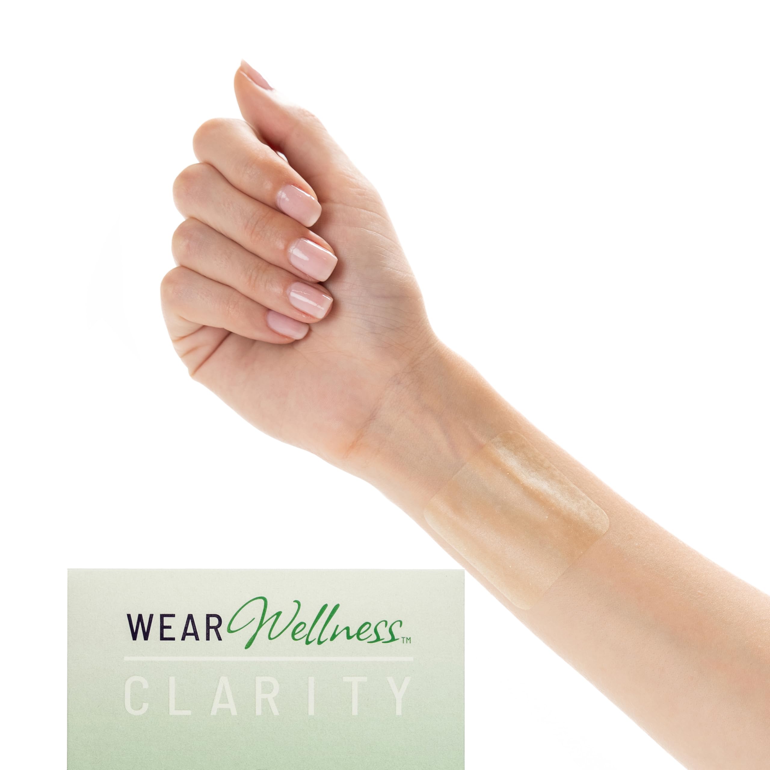 Wear Wellness Clarity Film Patches lifestyle scene with user