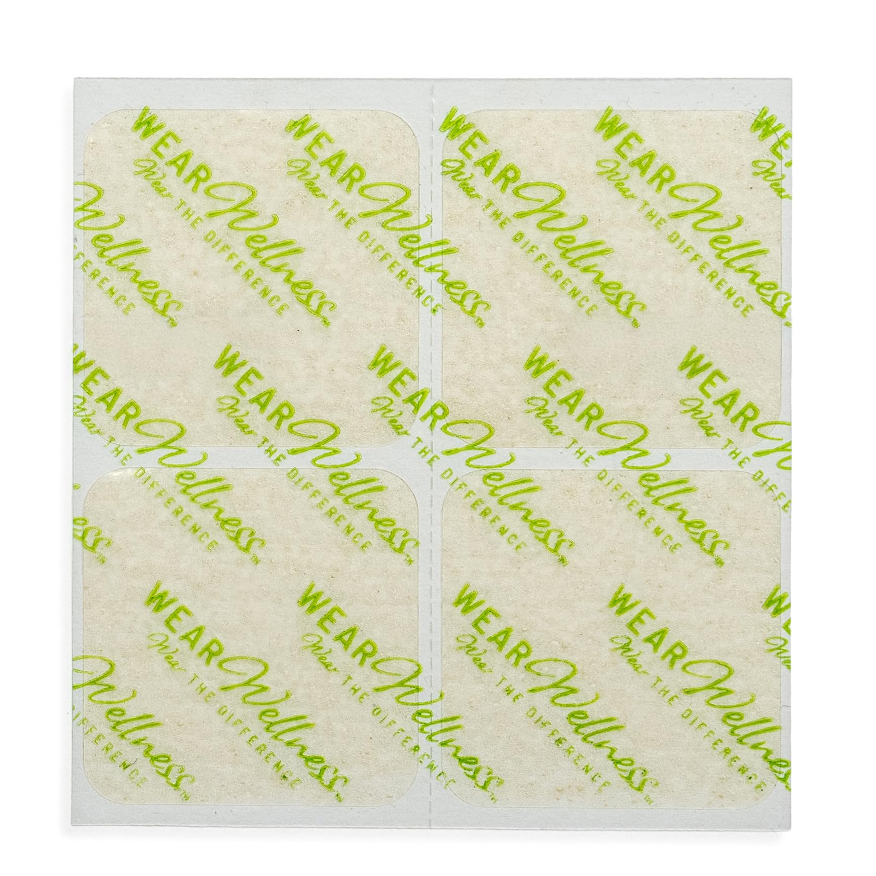 Wear Wellness Clarity Film Patches on a desk during work