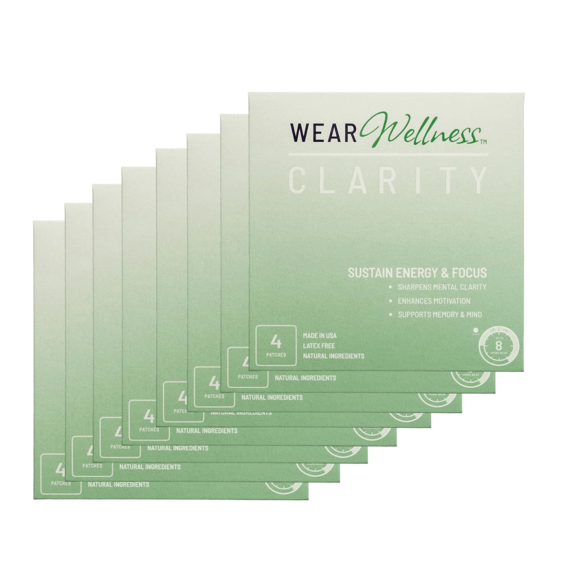 Wear Wellness Clarity Film Patches pack front view
