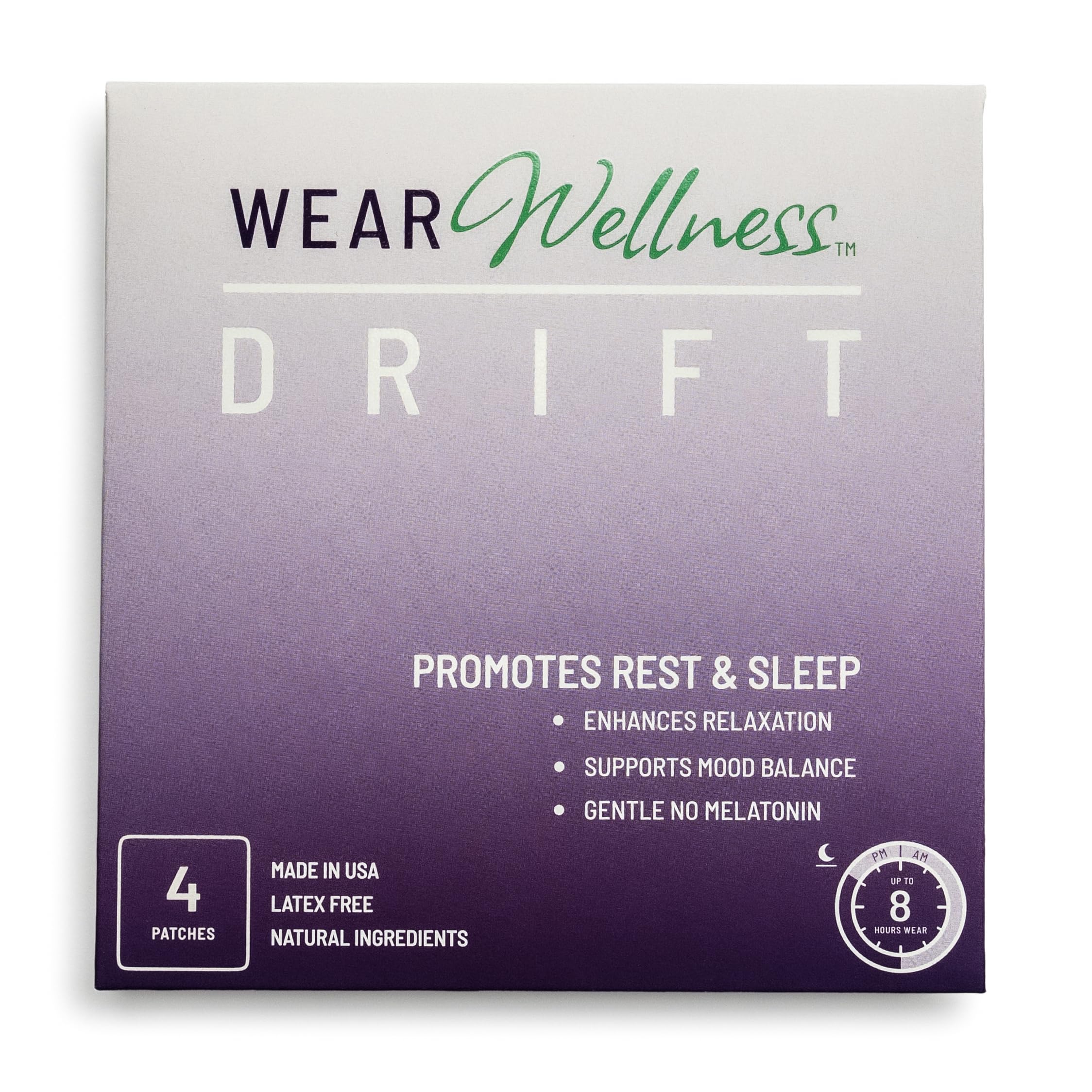 Wear Wellness Drift Film Patches front view packaging