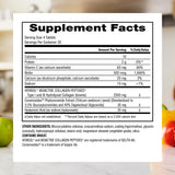 Webber Naturals Collagen Supplement back view with ingredient list