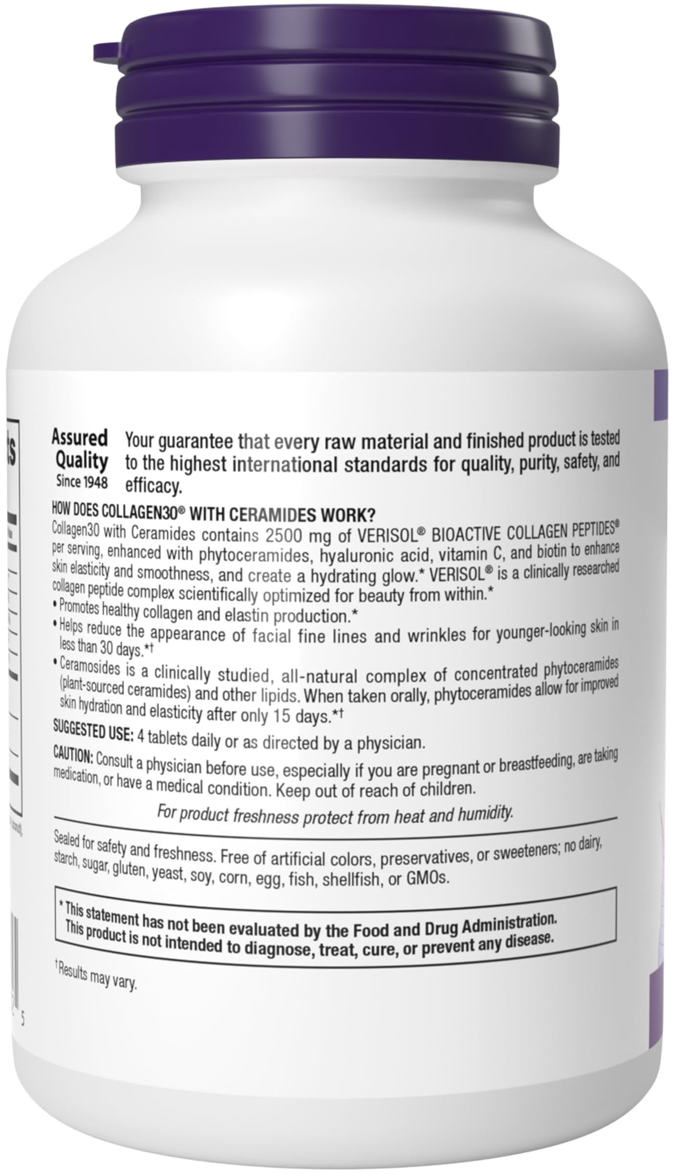Webber Naturals Collagen Supplement lifestyle scene with a glass of water