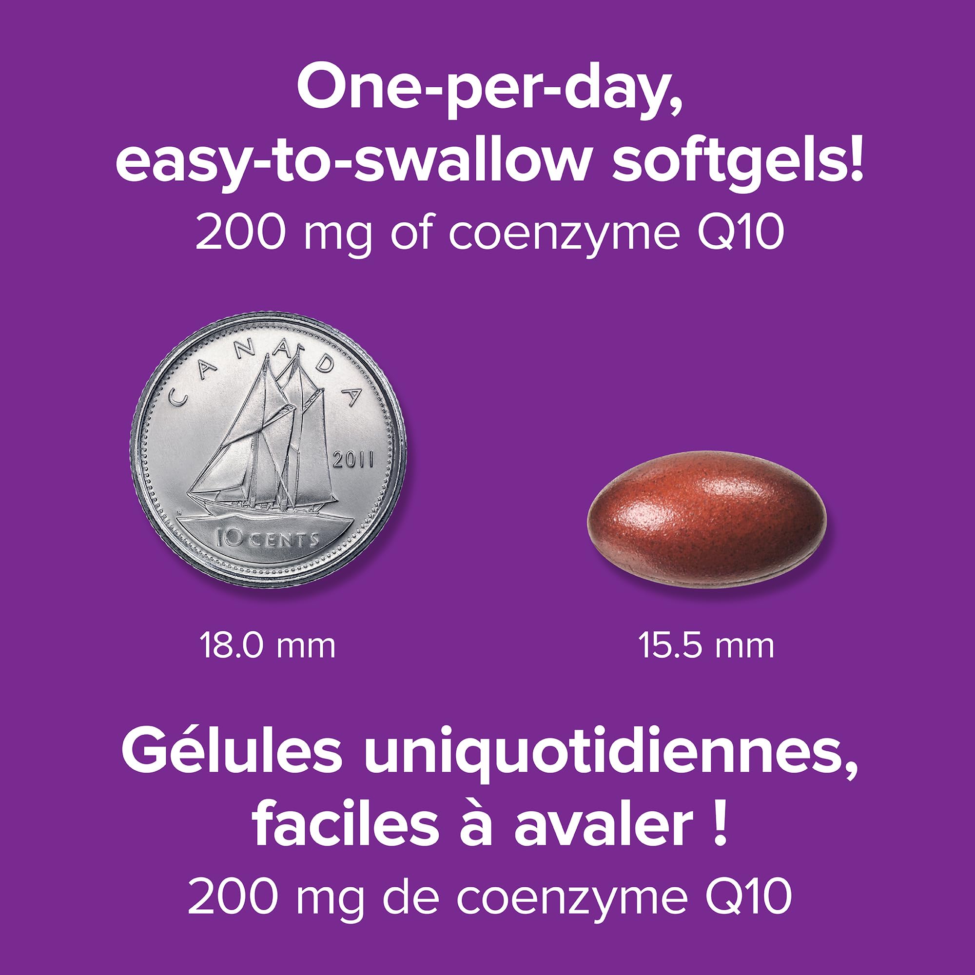 Webber Naturals CoQ10 200mg Softgels back view