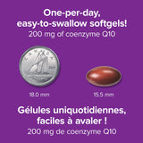 Webber Naturals CoQ10 200mg Softgels back view