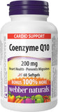 Webber Naturals CoQ10 200mg Softgels front view