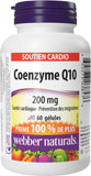 Webber Naturals CoQ10 200mg Softgels side view