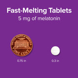 Webber Naturals Extra Strength Melatonin 5 mg Sleep Aid back view